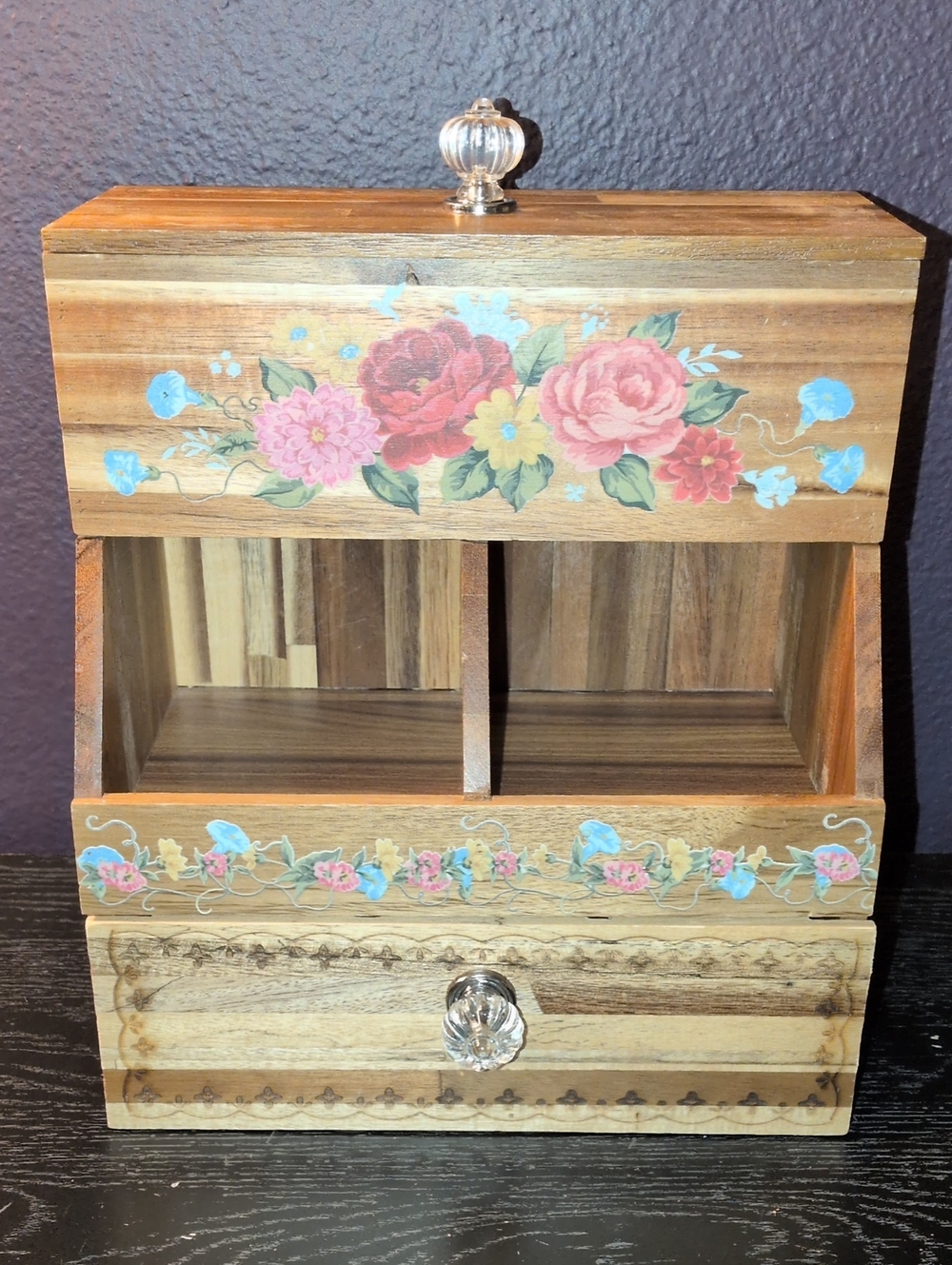 "The Pioneer Woman" Floral Tea/Kcup Box